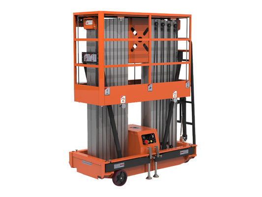 Empurrar em torno de elevadores de mastro duplo vertical com sistema de base durável e robusto