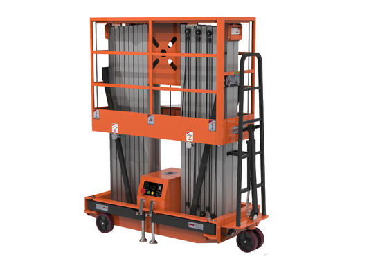 Empurrar em torno de elevadores de mastro duplo vertical com sistema de base durável e robusto