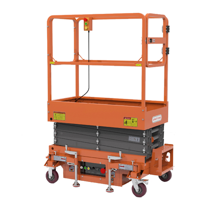 Indoor Push Around Hidráulico Mini Scissor Lift Compacto Design