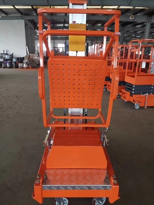 Empurrar em torno de Alumínio elevadores de mastro vertical Estrutura forte Elevação suave