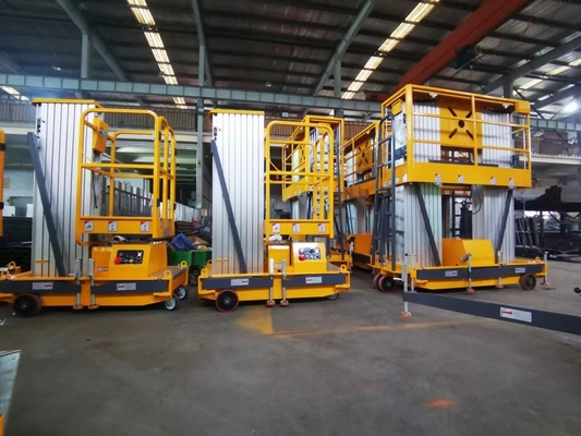 Empurrar em torno de Alumínio elevadores de mastro vertical Estrutura forte Elevação suave